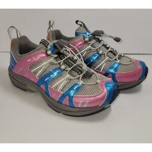 Dr. Comfort Shoes Womens 7.5 Wide Refresh Blue Pink Gray Athletic Diabetic